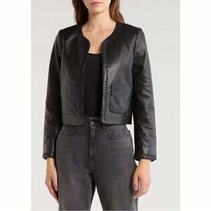 New w/ Tags Rag & Bone Black Leather Jacket size 4.